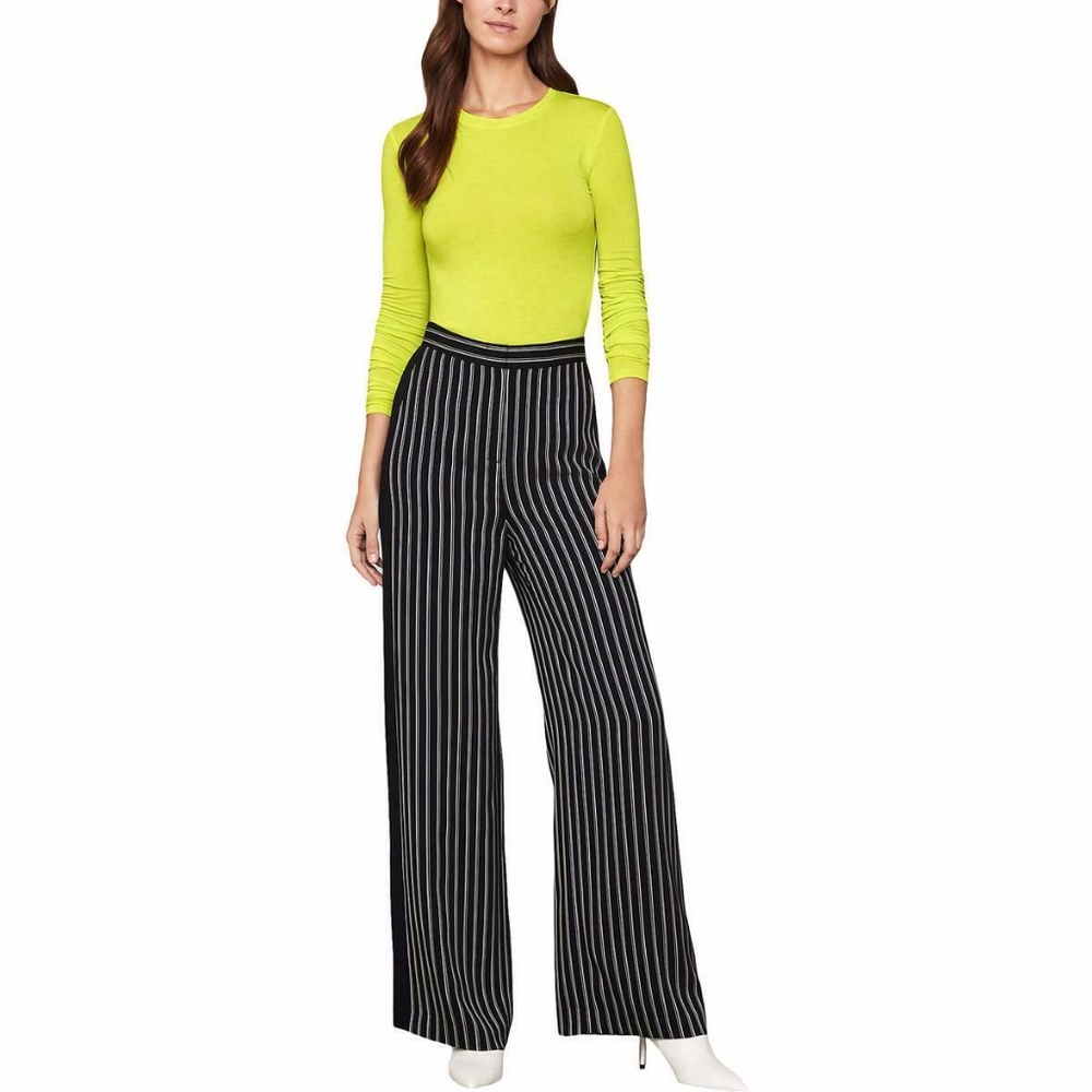 BCBG MaxAzria Striped Wide Leg Pants XS